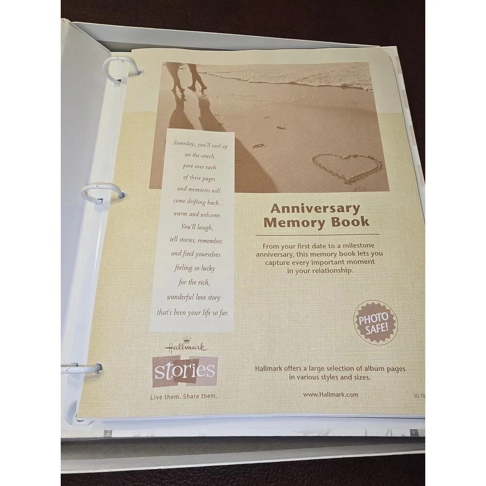 NWT Hallmark 25th Wedding Anniversary Album/Memory Book/Keepsake NOS‎
